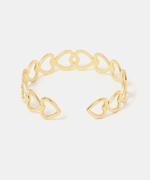 FOREVER 21(フォーエバー トゥエンティーワン)の「ハートチェーンバングル(バングル/リストバンド・レディース・ゴールド/シルバー・FREE)」の3枚目の写真