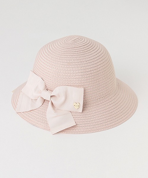 petit main（プティマイン）の「折り畳みリボンハット（ハット・キッズ・ベージュ/アイボリー/ライトピンク・52cm/50cm/54cm）」の3枚目の写真