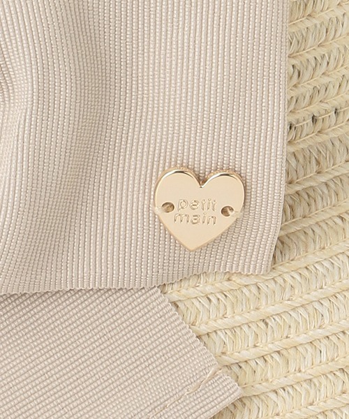 petit main（プティマイン）の「折り畳みリボンハット（ハット・キッズ・ベージュ/アイボリー/ライトピンク・52cm/50cm/54cm）」の7枚目の写真