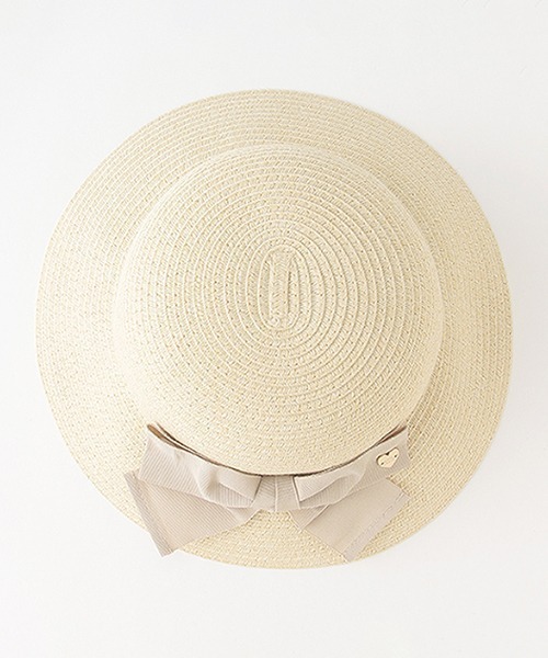 petit main（プティマイン）の「折り畳みリボンハット（ハット・キッズ・ベージュ/アイボリー/ライトピンク・52cm/50cm/54cm）」の12枚目の写真