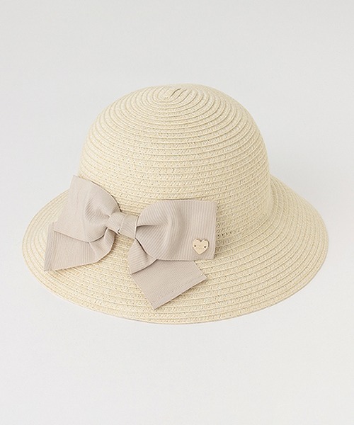 petit main（プティマイン）の「折り畳みリボンハット（ハット・キッズ・ベージュ/アイボリー/ライトピンク・52cm/50cm/54cm）」の19枚目の写真
