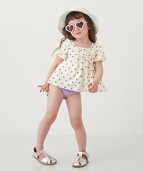 petit main（プティマイン）の「折り畳みリボンハット（ハット・キッズ・ベージュ/アイボリー/ライトピンク・52cm/50cm/54cm）」の16枚目の写真