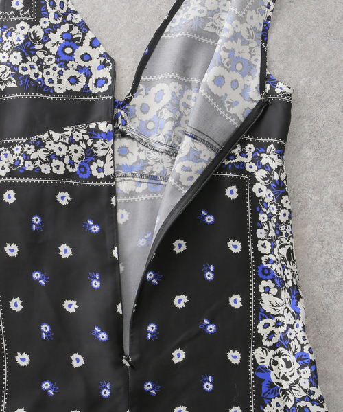 NOMA t.d.(ノーマティーディー)の「【NOMA t.d. / ノーマティーディー】Print Slip Dress:ワンピース(ワンピース・レディース・ブラック・MEDIUM)」の10枚目の写真