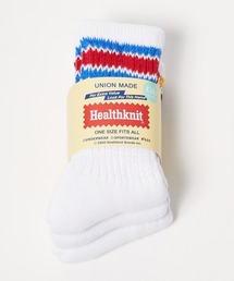 Healthknit（ヘルスニット）の「Healthknit/ヘルスニット 配色３本ライン クラシック配色３本ライン 靴下 2026新作　再入荷（ソックス/靴下）」