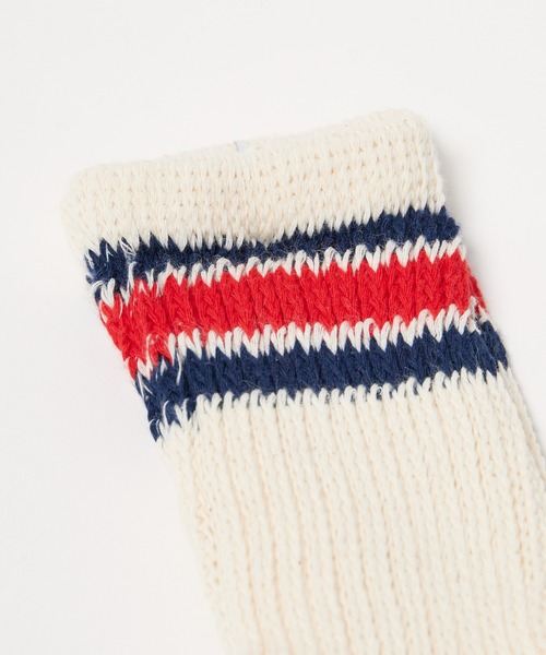 Healthknit(ヘルスニット)の「Healthknit/ヘルスニット 配色3本ライン クラシック配色3本ライン 靴下 2026新作 再入荷(ソックス/靴下・キッズ・ホワイト/ベージュ・16-18cm/19-21cm)」の3枚目の写真
