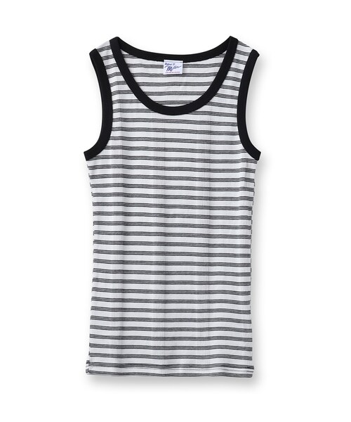 DRESSTERIOR（ドレステリア）の「◆Robert．P．Miller（ロベルト・ピー・ミラー）パネルリブ タンクトップ　808C（タンクトップ・レディース・ホワイト系2/ブラック/ピンク系3/グリーン系その他4・00）」の2枚目の写真
