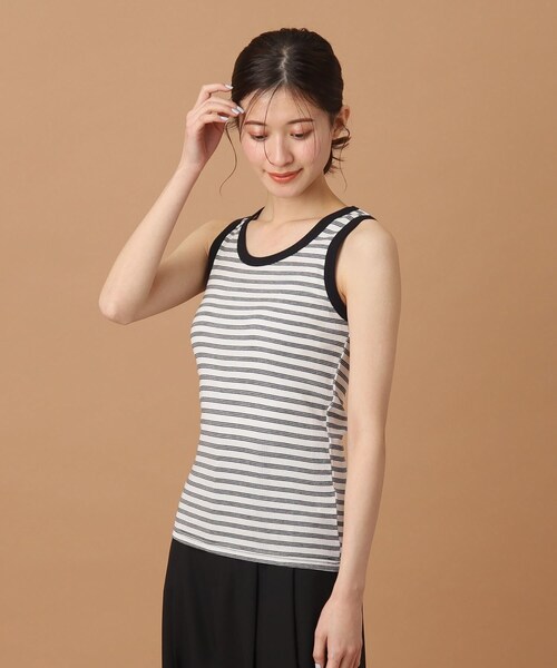 DRESSTERIOR（ドレステリア）の「◆Robert．P．Miller（ロベルト・ピー・ミラー）パネルリブ タンクトップ　808C（タンクトップ・レディース・ホワイト系2/ブラック/ピンク系3/グリーン系その他4・00）」の8枚目の写真