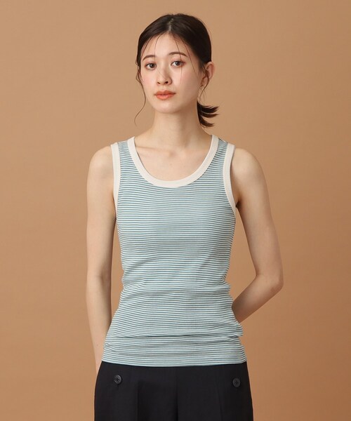 DRESSTERIOR（ドレステリア）の「◆Robert．P．Miller（ロベルト・ピー・ミラー）パネルリブ タンクトップ　808C（タンクトップ・レディース・ホワイト系2/ブラック/ピンク系3/グリーン系その他4・00）」の11枚目の写真