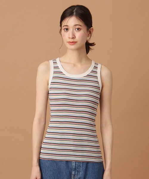 DRESSTERIOR（ドレステリア）の「◆Robert．P．Miller（ロベルト・ピー・ミラー）パネルリブ タンクトップ　808C（タンクトップ・レディース・ホワイト系2/ブラック/ピンク系3/グリーン系その他4・00）」の17枚目の写真