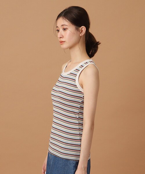 DRESSTERIOR（ドレステリア）の「◆Robert．P．Miller（ロベルト・ピー・ミラー）パネルリブ タンクトップ　808C（タンクトップ・レディース・ホワイト系2/ブラック/ピンク系3/グリーン系その他4・00）」の18枚目の写真