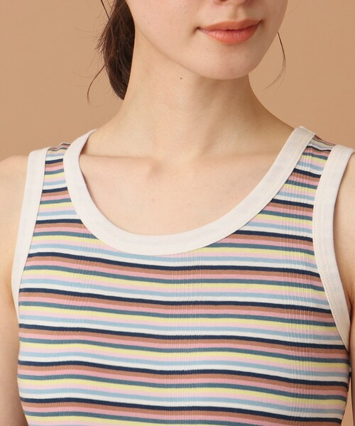 DRESSTERIOR（ドレステリア）の「◆Robert．P．Miller（ロベルト・ピー・ミラー）パネルリブ タンクトップ　808C（タンクトップ・レディース・ホワイト系2/ブラック/ピンク系3/グリーン系その他4・00）」の19枚目の写真