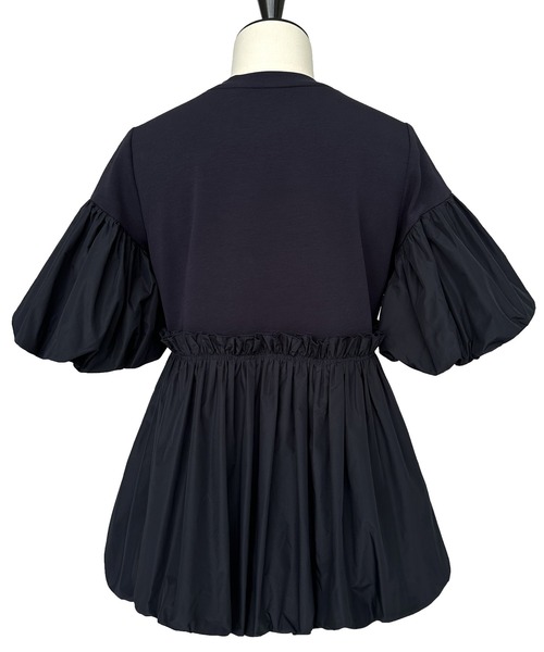 洗える ｜ 選べるデザイン異素材フリルカットソー（Aタイプ/バルーン