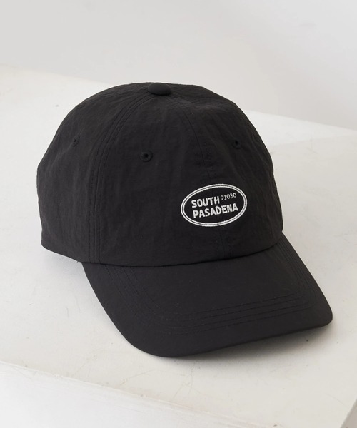 earth music&ecology(アースミュージックアンドエコロジー)の「刺繍ロゴ ナイロンキャップ(キャップ・レディース・ホワイト/ブラック/ライトブルー/ライトグリーン・FREE)」の2枚目の写真