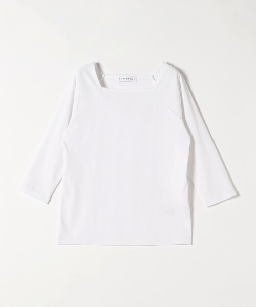quaranciel(カランシエル)の「quaranciel:〈洗濯機可能〉Vネック ジャンパースカート × 七分袖 TEE セット(ジャンパースカート・レディース・ブラック/ホワイト・ONE SIZE)」の22枚目の写真
