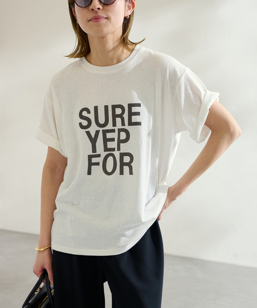 FRAMeWORK(フレームワーク)の「ロゴTシャツ(Tシャツ/カットソー・レディース・チャコールグレー/ホワイト・FREE)」の16枚目の写真