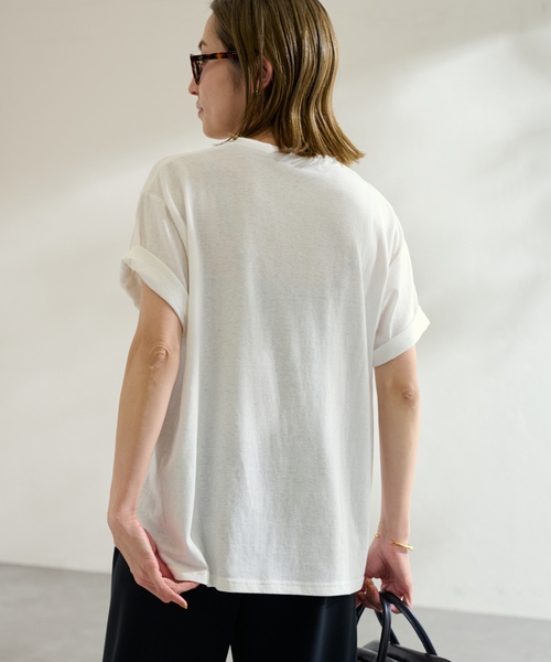 FRAMeWORK(フレームワーク)の「ロゴTシャツ(Tシャツ/カットソー・レディース・チャコールグレー/ホワイト・FREE)」の17枚目の写真