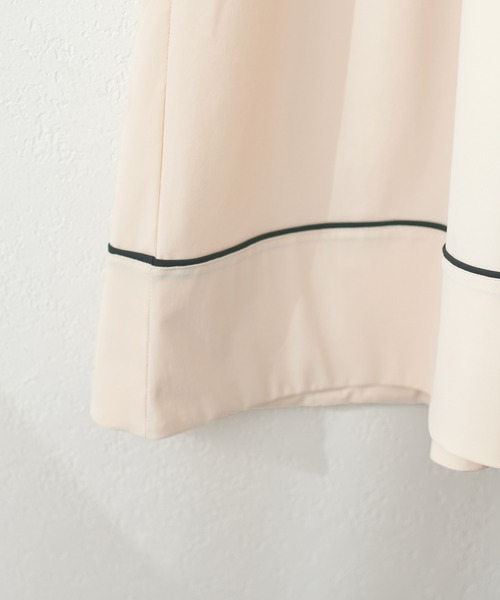 natural couture(ナチュラルクチュール)の「パイピングランタンデザインワンピース(ラッシュガード・レディース・ブラック/モカ/ライトベージュ・FREE)」の19枚目の写真