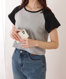 コンパクト 半袖 ベーシック ラグラン Tシャツ