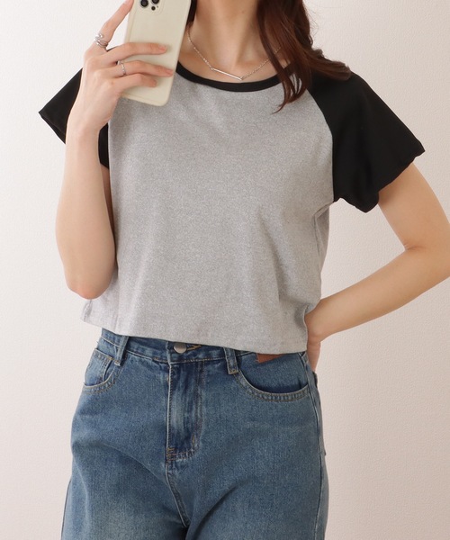 Lace Ladies(レースレディース)の「コンパクト 半袖 ベーシック ラグラン Tシャツ(Tシャツ/カットソー・レディース・ブラック/ホワイト/グレー・M/XL)」の12枚目の写真