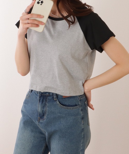 Lace Ladies(レースレディース)の「コンパクト 半袖 ベーシック ラグラン Tシャツ(Tシャツ/カットソー・レディース・ブラック/ホワイト/グレー・M/XL)」の13枚目の写真