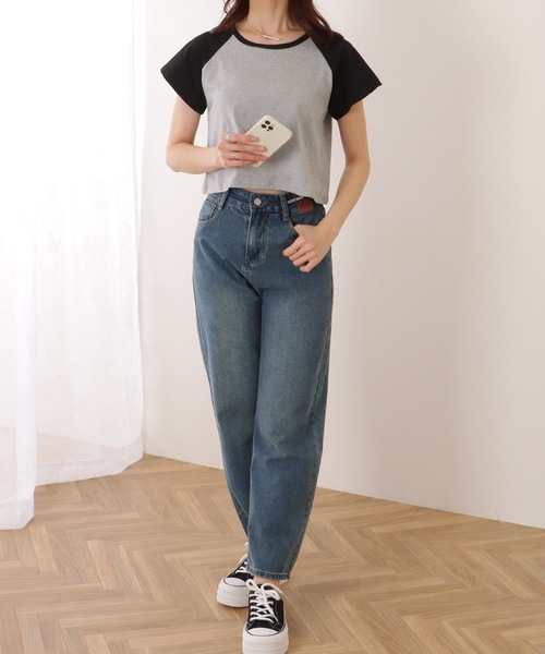 Lace Ladies(レースレディース)の「コンパクト 半袖 ベーシック ラグラン Tシャツ(Tシャツ/カットソー・レディース・ブラック/ホワイト/グレー・M/XL)」の14枚目の写真