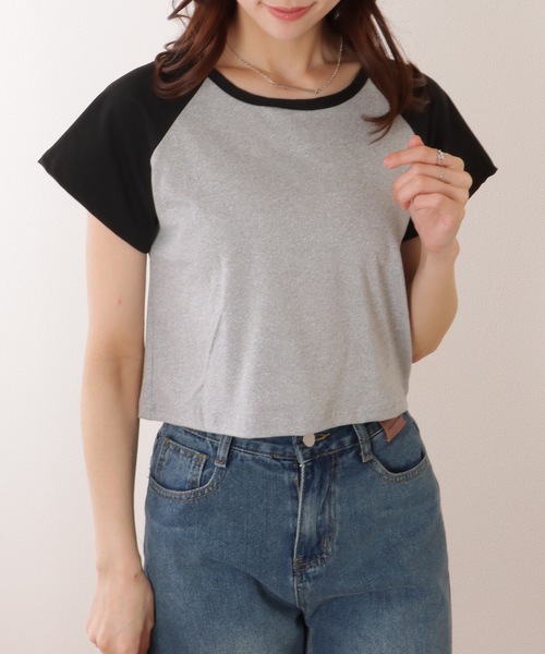 Lace Ladies(レースレディース)の「コンパクト 半袖 ベーシック ラグラン Tシャツ(Tシャツ/カットソー・レディース・ブラック/ホワイト/グレー・M/XL)」の15枚目の写真