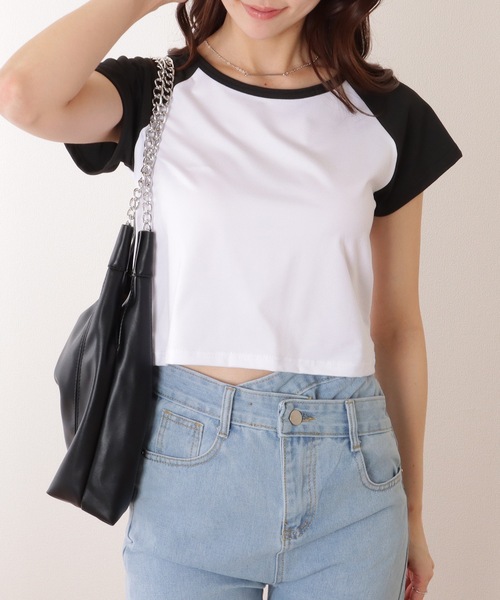 Lace Ladies(レースレディース)の「コンパクト 半袖 ベーシック ラグラン Tシャツ(Tシャツ/カットソー・レディース・ブラック/ホワイト/グレー・M/XL)」の16枚目の写真