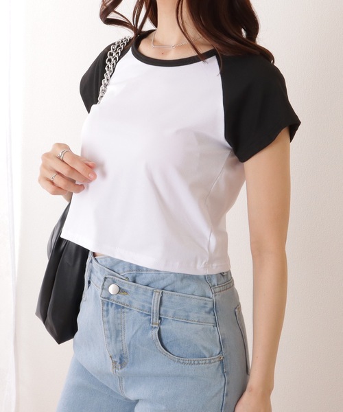 Lace Ladies(レースレディース)の「コンパクト 半袖 ベーシック ラグラン Tシャツ(Tシャツ/カットソー・レディース・ブラック/ホワイト/グレー・M/XL)」の17枚目の写真