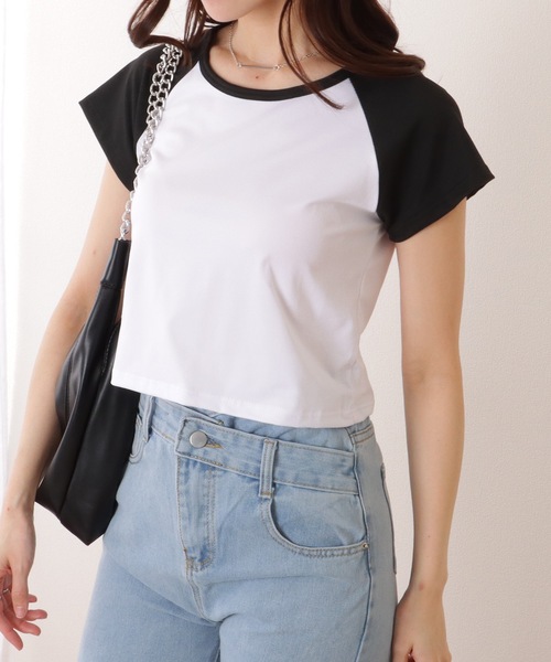 Lace Ladies(レースレディース)の「コンパクト 半袖 ベーシック ラグラン Tシャツ(Tシャツ/カットソー・レディース・ブラック/ホワイト/グレー・M/XL)」の18枚目の写真