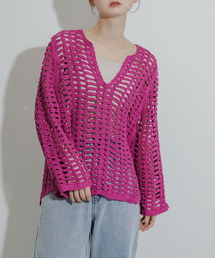 SENSE OF PLACE by URBAN RESEARCH | ルーズメッシュトップ(ニット/セーター)