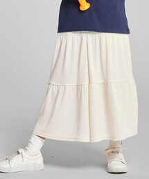 COMME CA ISM | 速乾 ロング ティアードキュロット(スカート)