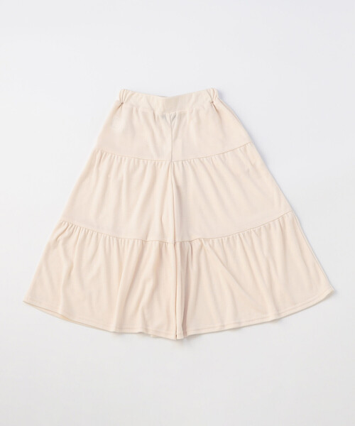 COMME CA ISM（コムサイズム）の「速乾 ロング ティアードキュロット（スカート・キッズ・ブラック/ピンク/アイボリー・130cm/120cm/110cm/100cm/150cm/140cm）」の12枚目の写真