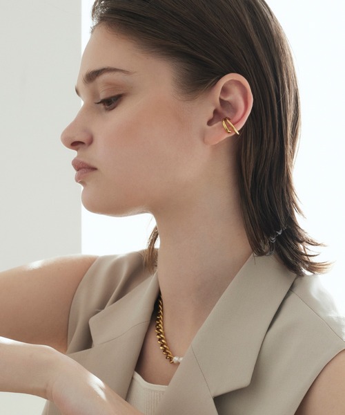 CENE(セネ)の「【CENE】セネ/ダブルラインイヤーカフ(イヤーカフ・レディース・ゴールド/シルバー・FREE)」の22枚目の写真