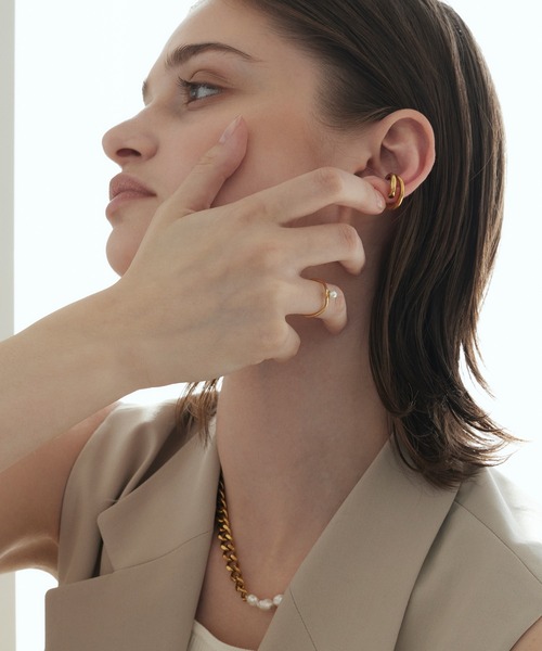 CENE(セネ)の「【CENE】セネ/ダブルラインイヤーカフ(イヤーカフ・レディース・ゴールド/シルバー・FREE)」の5枚目の写真