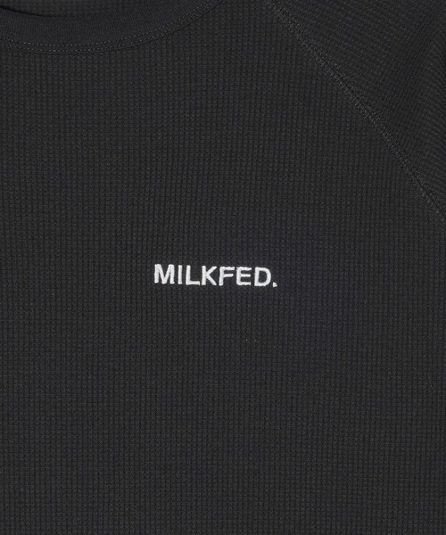 MILKFED.(ミルクフェド)の「WAFFLE B/B TOP(Tシャツ/カットソー・レディース・オフホワイト/ブラック/ブラウン・ONE SIZE)」の14枚目の写真