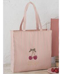 Maison de FLEUR（メゾンドフルール）の「チェリー刺繍スクエアトート