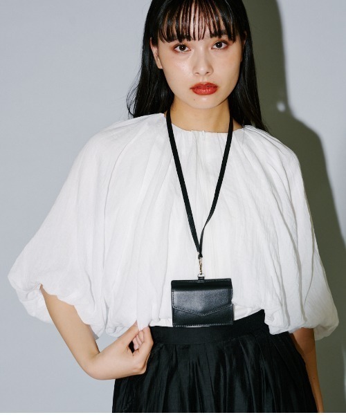 セール】フラッフィーガーゼショートバルーンジャケットトップ