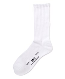PGG（ピージージー）の「【PGG】リッチェル編み ミドルソックス (MENS)（ソックス/靴下）」