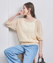 UNITED ARROWS | シアー ボートネックニット(ニット/セーター)