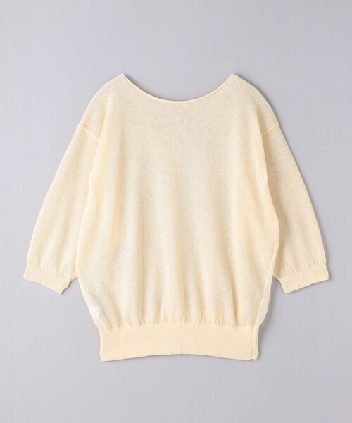 UNITED ARROWS(ユナイテッドアローズ)の「シアー ボートネックニット(ニット/セーター・レディース・ブラック/ナチュラル/オフホワイト/ライトブルー・FREE)」の18枚目の写真