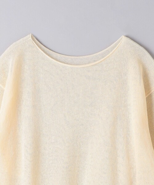 UNITED ARROWS(ユナイテッドアローズ)の「シアー ボートネックニット(ニット/セーター・レディース・ブラック/ナチュラル/オフホワイト/ライトブルー・FREE)」の19枚目の写真