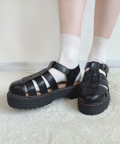 F i.n.t（フィント）の「グルカサンダル/fint（サンダル・レディース・ブラック・M/L）」の3枚目の写真