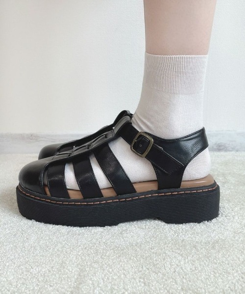 F i.n.t（フィント）の「グルカサンダル/fint（サンダル・レディース・ブラック・M/L）」の4枚目の写真