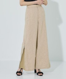 PUBLIC TOKYO | ツイードサイドジップパンツ(スラックス)