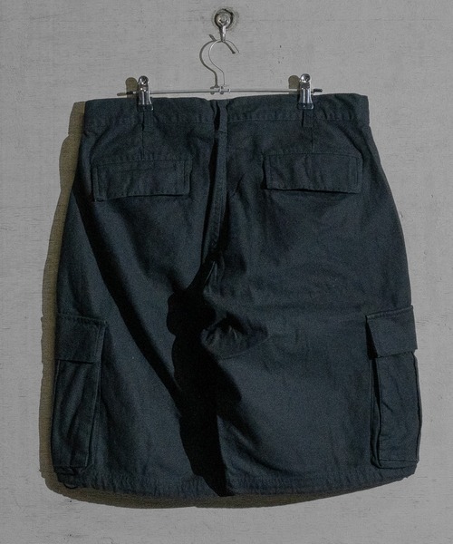 JOHN'S CLOSET（ジョンズクローゼット）の「【13】ツイルワイドカーゴショーツ（カーゴパンツ・メンズ・ブラック/カーキ/ウッドランド・MEDIUM/LARGE）」の11枚目の写真
