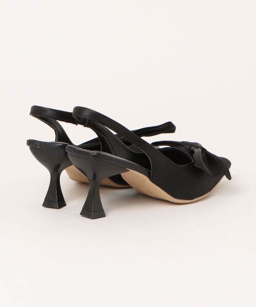 SVEC（シュベック）の「スリングバック ポインテッドトゥ ビックリボンパンプス（パンプス・レディース・ブラック/シルバー・Msize/Lsize/Ssize）」の3枚目の写真