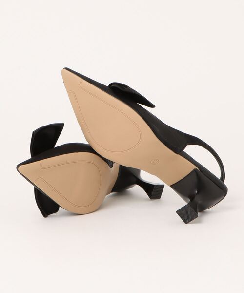 SVEC（シュベック）の「スリングバック ポインテッドトゥ ビックリボンパンプス（パンプス・レディース・ブラック/シルバー・Msize/Lsize/Ssize）」の4枚目の写真