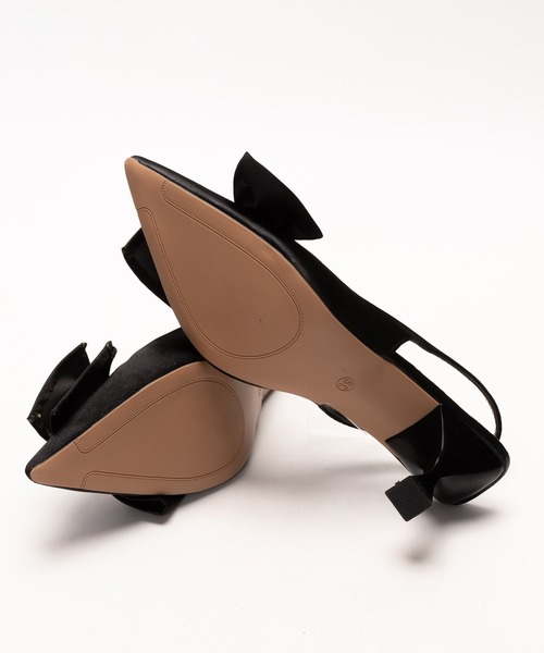 SVEC（シュベック）の「スリングバック ポインテッドトゥ ビックリボンパンプス（パンプス・レディース・ブラック/シルバー・Msize/Lsize/Ssize）」の9枚目の写真