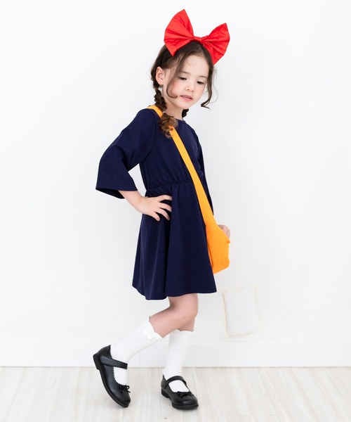 新品✧魔法使いキッズ衣装セット4点魔女ワンピース150ハロウィンコスプレ子供用 4点セット魔女 キキ 衣装 子供 コスプレ ハロウィン コス 高品質 仮装 本格 魔女 コスチューム 魔法使い 女の子 ワンピース バッグ