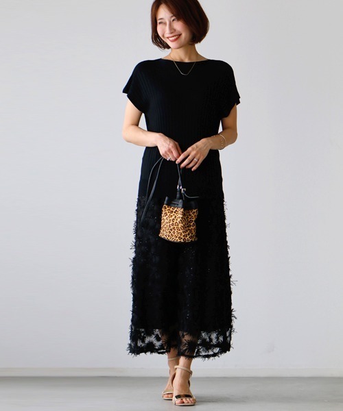 Ehre style（エーレスタイル）の「夏の制服に。ずっと着ていたいサラッと涼ニット（Tシャツ/カットソー・レディース・ホワイト/ブラック/グリーン系その他・FREE）」の11枚目の写真